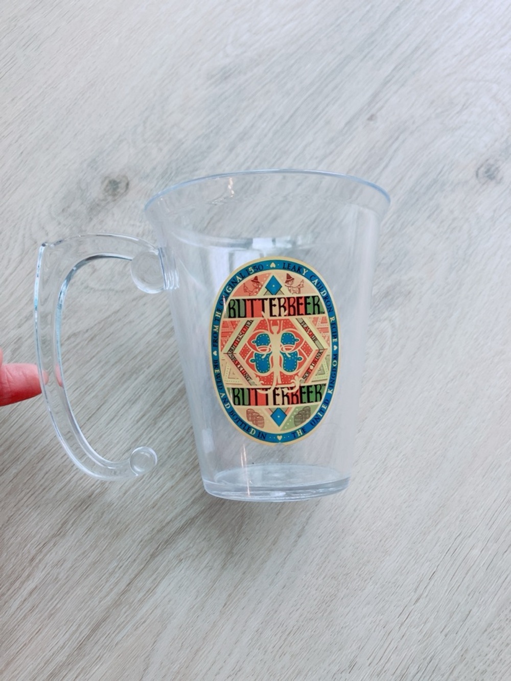 Harry Potter Butterbeer Clear Plastic Mug from Harry Potter Store